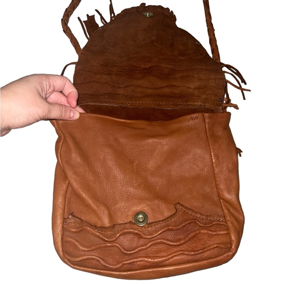 ✅Moondancer Leather Buttery Soft Handmade Leather Dark Saddle Taos Purse - Picture 9 of 12